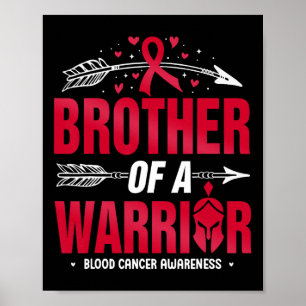 Poster Sensibilisation au cancer du sang Frère d'un guerr