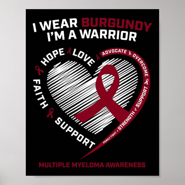 Poster Sensibilisation au cancer du sang Myélome multiple (Devant)