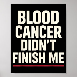 Poster Sensibilisation au cancer du sang Survivant de leu