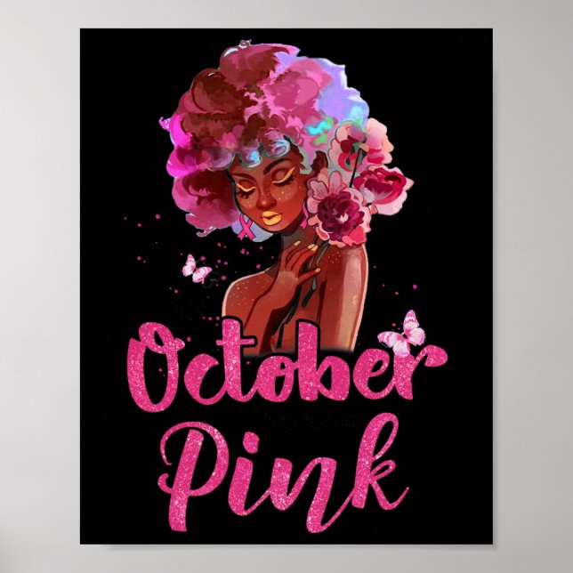 Poster Sensibilisation Au Cancer Du Sein En Octobre Nous  (Devant)