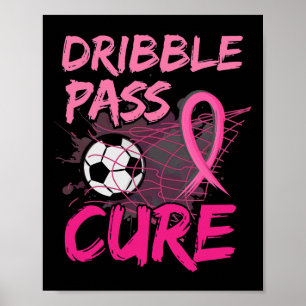 Poster Sensibilisation au cancer du sein Football Rose Po