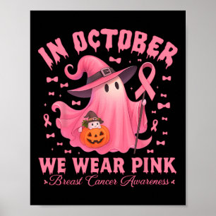 Poster Sensibilisation au cancer du sein Halloween En Oct