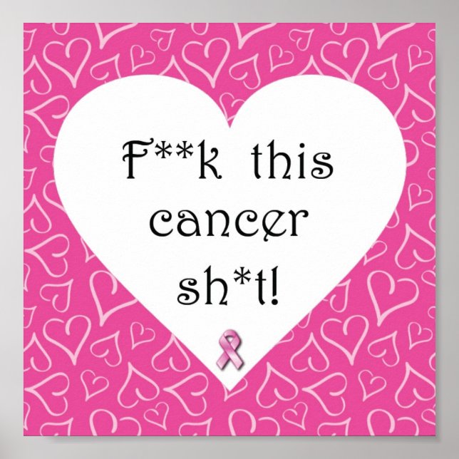 Poster Sensibilisation au cancer du sein - Le cancer est  (Devant)