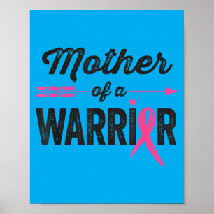Poster Sensibilisation au cancer du sein Mère d'un guerri