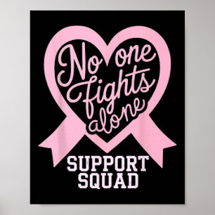 Poster Sensibilisation au cancer du sein Personne ne comb