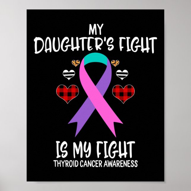 Poster Sensibilisation au cancer Le combat de ma fille es (Devant)