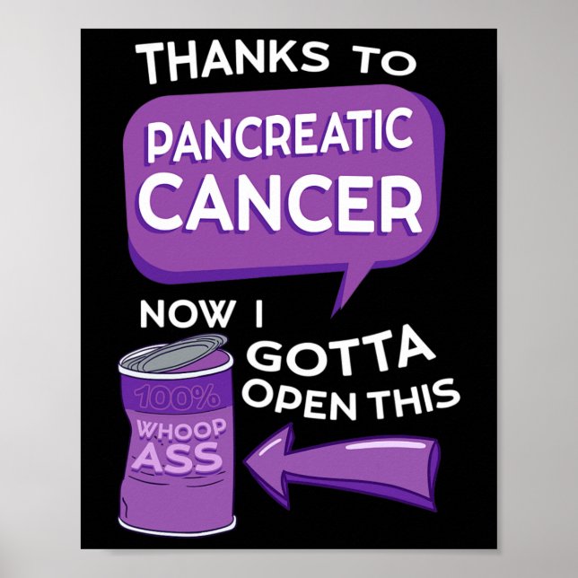 Poster Sensibilisation au cancer pancréatique Adenocarcin (Devant)