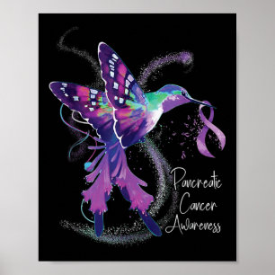 Poster Sensibilisation au cancer pancréatique Colibri pou