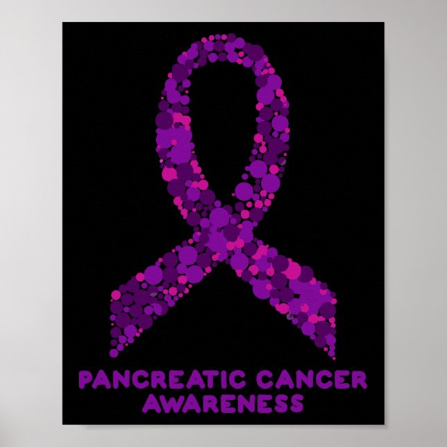 Poster Sensibilisation au cancer pancréatique Je porte du (Devant)
