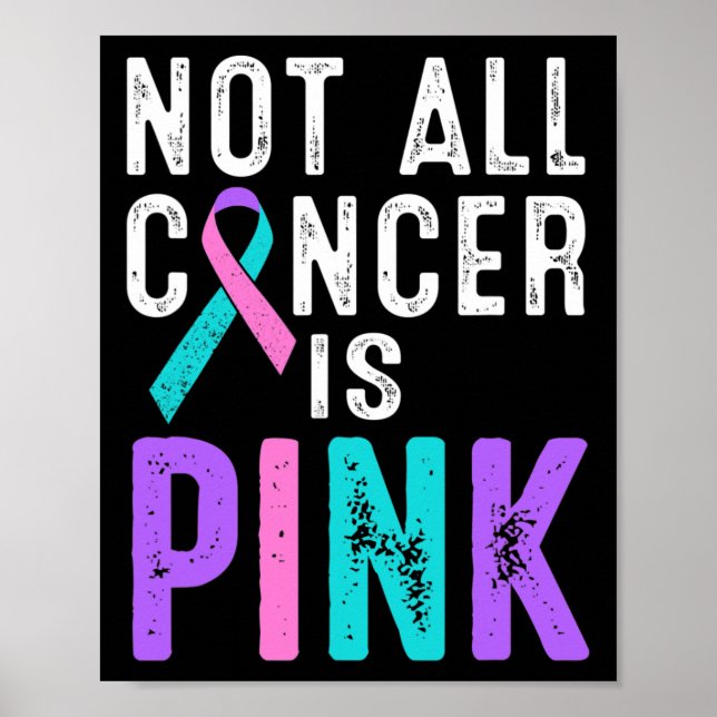 Poster Sensibilisation au cancer Tout le cancer n'est pas (Devant)