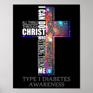 Poster Sensibilisation au diabète de type 1 - Cadeau de N