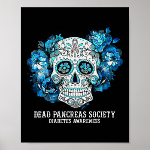 Poster Sensibilisation au diabète Pancréas mortes Société