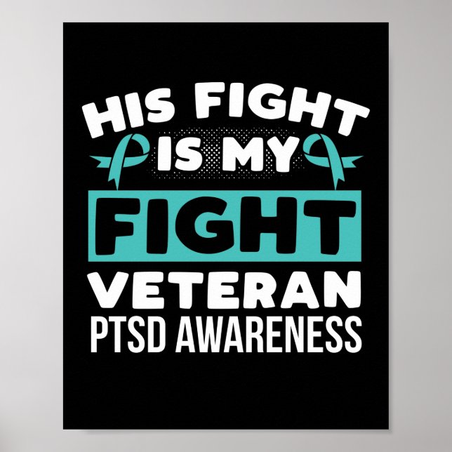 Poster Sensibilisation au SSPT Son combat est mon combat  (Devant)