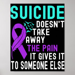 Poster Sensibilisation au suicide Prévention du suicide