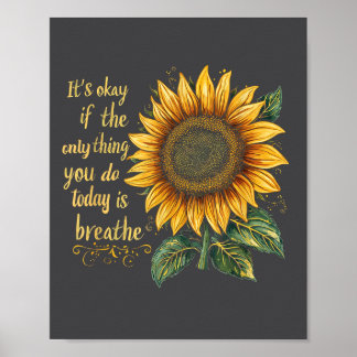 Poster Sensibilisation au suicide Tournesol 