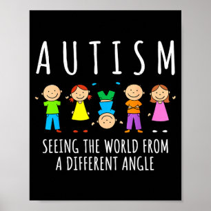 Poster Sensibilisation autisme voir le monde différemment