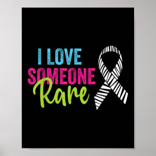 Poster Sensibilisation aux maladies rares Zebra Ribbon, I