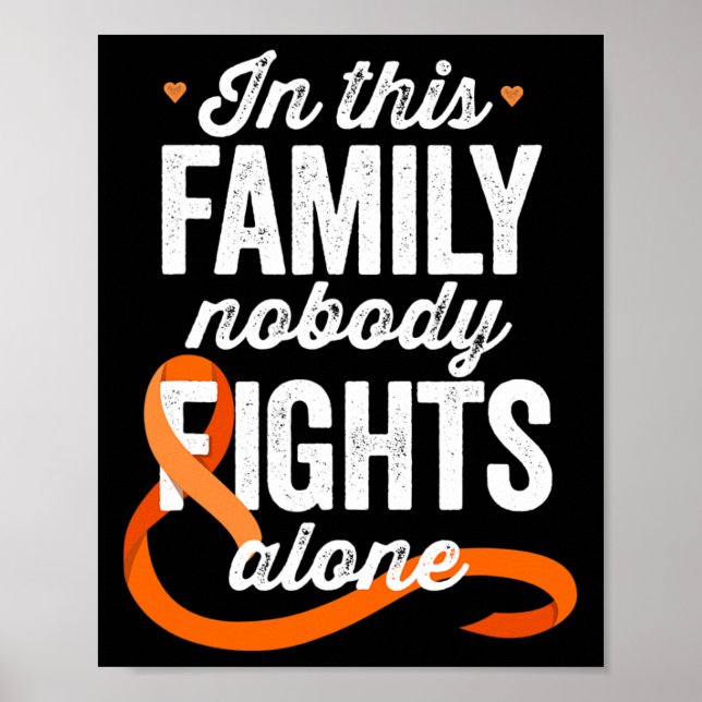 Poster Sensibilisation Dans Cette Famille Personne Ne Se  (Devant)