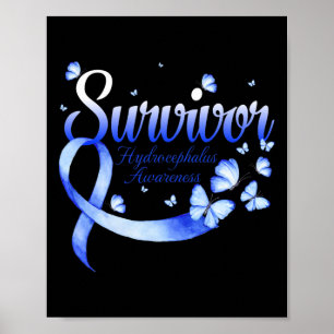 Poster Sensibilisation des survivants à l'hydrocéphalie