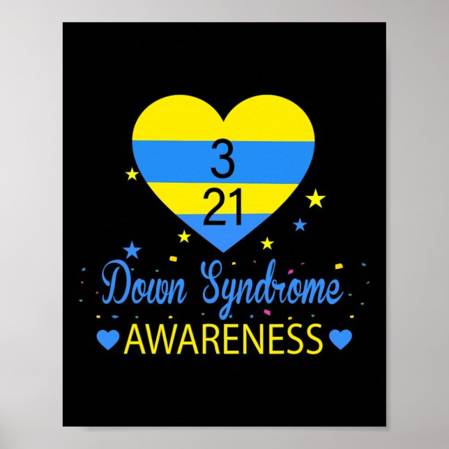 Poster Sensibilisation mondiale au syndrome de Down 21 ma (Devant)