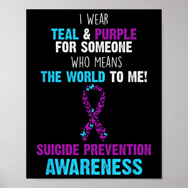 Poster Sensibilisation Prévention du suicide Cadeau Turqu (Devant)