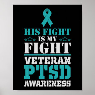 Poster Sensibilisation Son combat est mon combat PTSD Tur