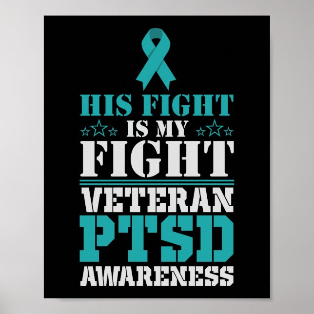 Poster Sensibilisation Son combat est mon combat PTSD Tur (Devant)