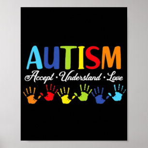Poster Sensibilisation sur l'autisme Accepter Comprendre 