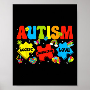 Poster Sensibilisation sur l'autisme Accepter Comprendre