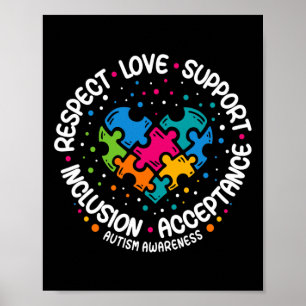 Poster Sensibilisation sur l'autisme Femmes Hommes Respec