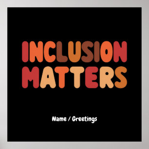 Poster Sensibilisation sur l'autisme Inclusion & Kindness