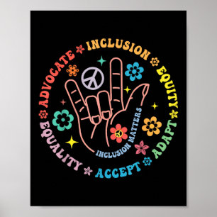 Poster Sensibilisation sur l'autisme Inclusion S Professe
