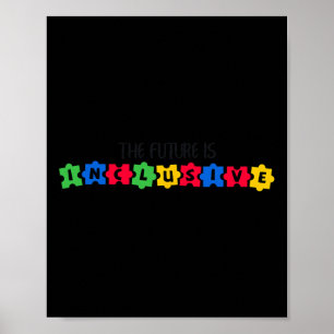 Poster Sensibilisation sur l'autisme L'Avenir Est Inclusi