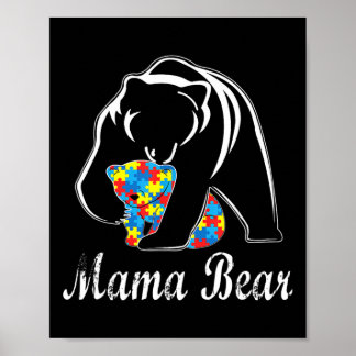 Poster Sensibilisation sur l'autisme Mama Soutien aux our