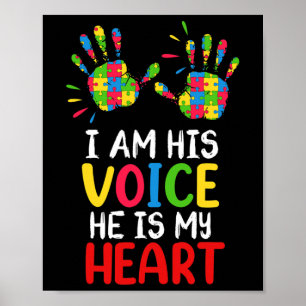 Poster Sensibilisation sur l'autisme Maman Papa