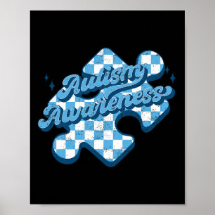 Poster Sensibilisation sur l'autisme mignonne Puzzle Auti