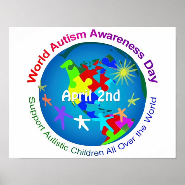 Poster Sensibilisation sur l'autisme mondiale (Devant)
