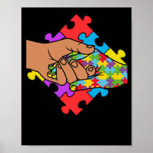 Poster Sensibilisation sur l'autisme Mondiale Colorée Mai