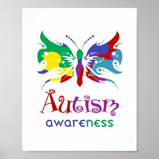 Poster Sensibilisation sur l'autisme (taille de cadre pho (Devant)