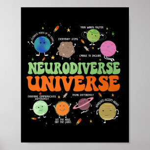 Poster Sensibilisation sur l'autisme Universe Neurodivers