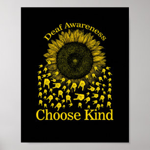 Poster Sensibilisation Tournesol Choisir Type Jaune Ribbo