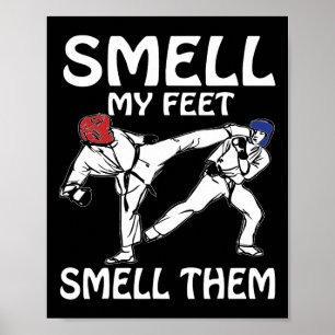 Poster Sentez Mes Pieds Drôle Karate Sparring