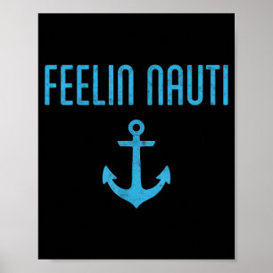 Poster Sentiment coquin capitaine de bateau ponton bateau