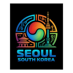 Poster Séoul Corée du Sud