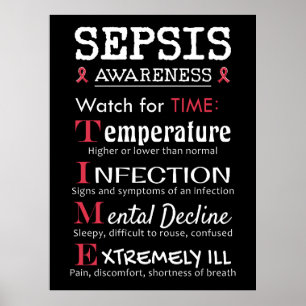 Poster Sepsis Awareness Watch pour le guide TIME