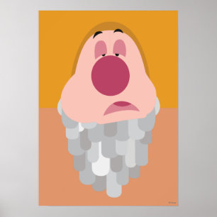 Poster Sept nains - Corps de personnage éternué