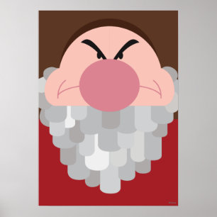 Poster Sept nains - Grumpy Character Body