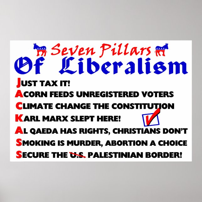 Poster Sept Piliers Du Libéralisme (Devant)