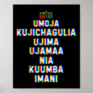 Poster Sept Principes De Kwanzaa Happy Kwanzaa 10
