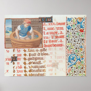 Poster Septembre : Trampling Grapes